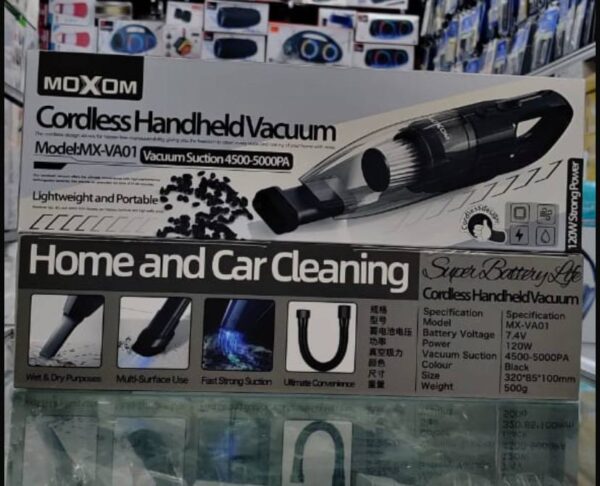 Moxom cordless handheld vacuum مكنسة يدوية لاسلكية mx va01