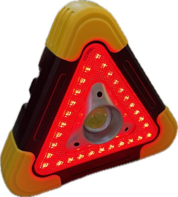 Hb 6609 lampe davertissement cob batterie rechargeable integree