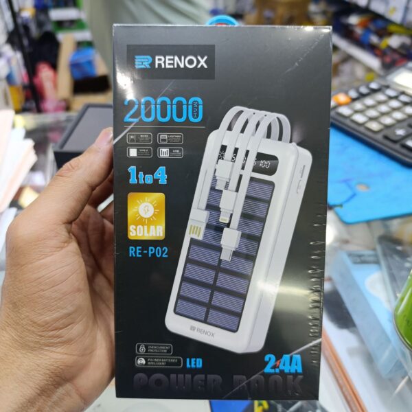 Power bank 20000 mah energie solaire renox
