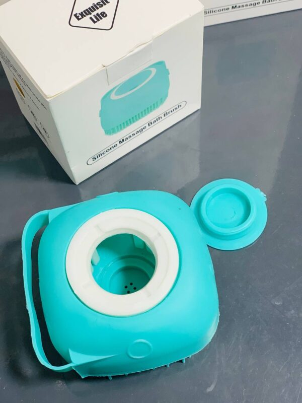 Brosse de bain en silicone souple pour animaux de compagnie masseur gel douche outils de nettoyage peigne chien chat livres